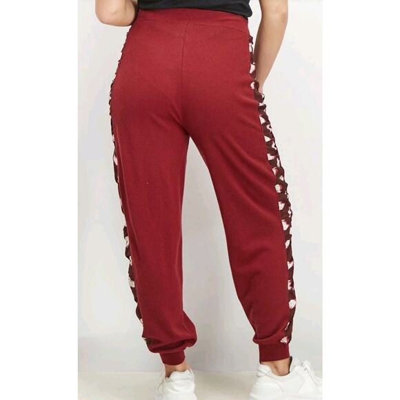 Stella McCartney Wool Harem Cut Joggers Citrus Fruit Appliqués Sz US S IT 40 (V4 - Picture 4 of 10